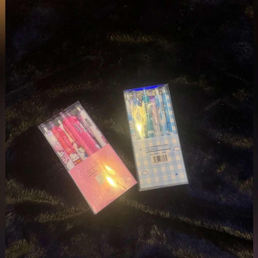 Sanrio HELLO KITTY & CINNAMOROLL 50Th Anniversary collection ink pens NEW